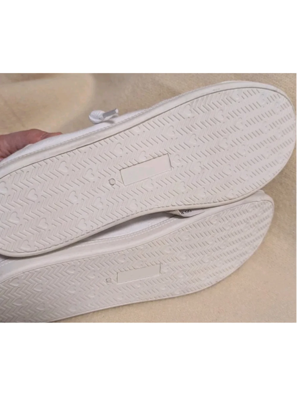 Maurices White Canvas Slip-on Lace Up Women's US Size 11 F109